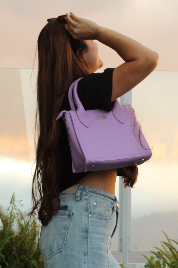 Bolso de Mano Pequeño Paris Lila - Imagen 2
