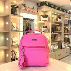 Salveque Pequeño Llavero Liso Fucsia Neon