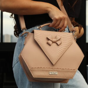 Bolso de Mano Pequeño Diamante Nude
