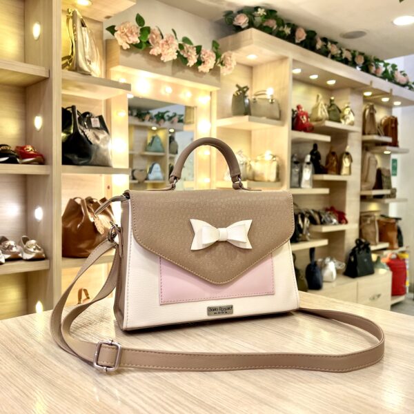 Bolso de Mano Pequeño Venecia Rosado Moño