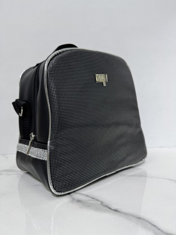 Lonchera Grande XL Negra con Plateado