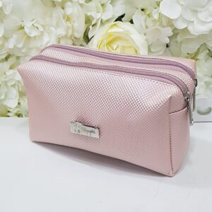 Cosmetiquera Doble Zipper Lila