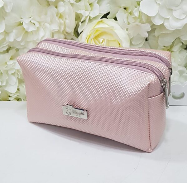 Cosmetiquera Doble Zipper Lila