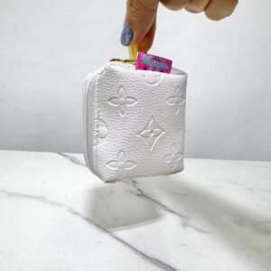 Monedero Blanco con Textura