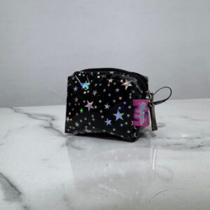 Monedero Negro Estrellas Plateadas