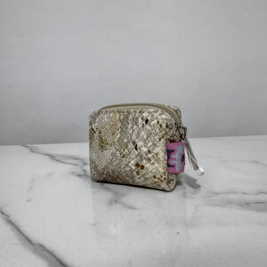 Monedero Beige Pitón