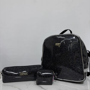 Kit Lonchera Grande XL Negro Escarcha