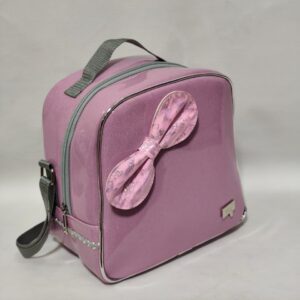 Lonchera XL Rosada Lazo Rosado