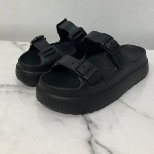 Sandalias Soket Negra Plataforma