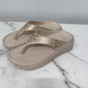 Sandalias Soket Print Dorado